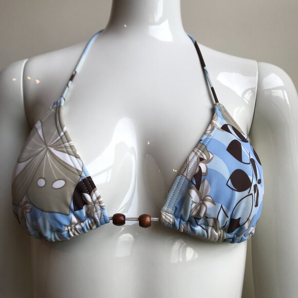 Billabong surf blue sky printed bikini top set - Picture 2 of 8